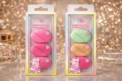 Fingertip Powder Puff Mini Set  (Pack of 2)
